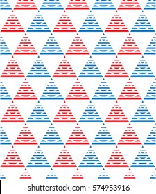 Geometric triangle pattern, background vector. Vector repeating texture. Background vector can be used for wallpaper, cover fills, web page background, surface textures. Vector linen texture.