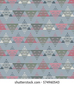 Geometric triangle pattern, background vector. Vector repeating texture. Background vector can be used for wallpaper, cover fills, web page background, surface textures. Vector linen texture.