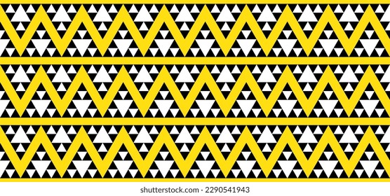 Geometric triangle pattern. Sierpinski triangle fractal. Abstract vector background. Seamless geomety texture for cloth, costume, decoration