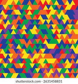 Geometric Triangle Pattern: Vibrant and dynamic, this eye-catching geometric pattern features a kaleidoscope of colorful triangles, forming an abstract mosaic of playful shapes and textures.