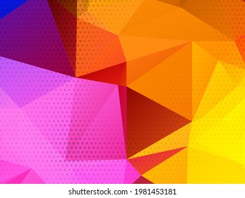 geometric triangle polygon background vector