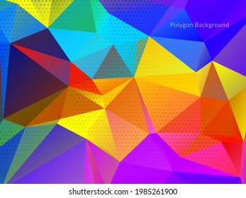 vector de fondo de polígono de triángulo geométrico