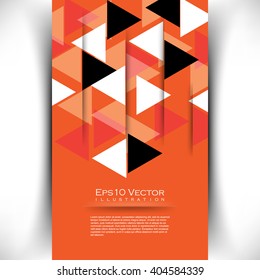 geometric triangle polygons elements corporate abstract layout concept design eps10 vector illustration