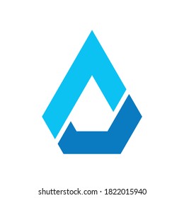 Geometric Triangle Pyramid Company Business Stock Vector Logo Design Template