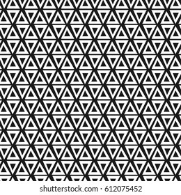 Geometric triangle seamless pattern. Fashion graphic design. Vector illustration. Background design. Modern stylish abstract texture. Template for print, textile, wrapping, decoration