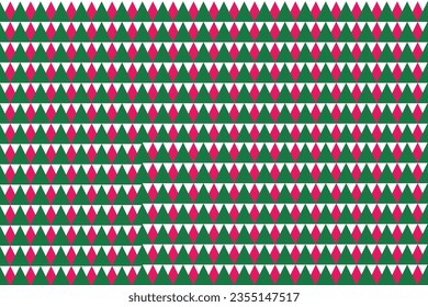 Geometric triangle seamless pattern use color Christmas, red and green background for wallpaper, fabric, clothing,backdrop,texture, wrapping paper, notebook cover ,curtain,pillow case and stationary.