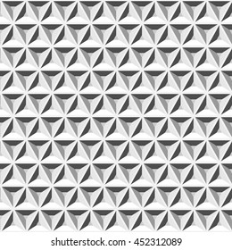 geometric triangle seamless pattern.Fashion graphic design.Vector illustration. Background design.Optical illusion 3D Modern stylish abstract texture. Template for print, textile, wrapping, decoration