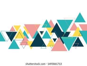 geometric triangle shape. abstract background. graphic banner and advertising design layout.