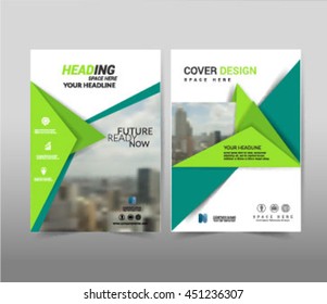 Geometric triangle shape on background.Brochure template layout, cover design, annual report,magazine,Leaflet,presentation background, flyer design. and booklet in A4 with Vector Illustration.
