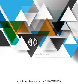 Geometric Triangle Shapes Digital Background