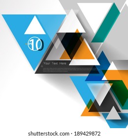 Geometric Triangle Shapes Digital Background