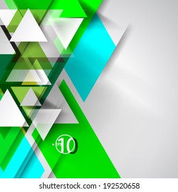 Geometric Triangle Shapes Digital Background