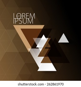 Geometric Triangle Shapes Digital Background