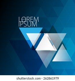 Geometric Triangle Shapes Digital Background