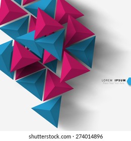 Geometric Triangle Shapes Digital Background