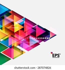 Geometric Triangle Shapes Digital Background