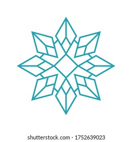 Geometric Triangle Stars Pattern Business Company Vector Logo Design