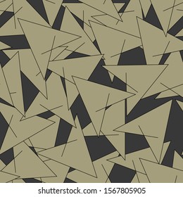 Geometric triangle style seamless pattern