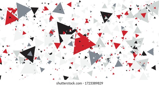 Geometric triangle template corporate concept red black grey and white contrast background. Vector graphic design illustration for presentation design, banner, and much more