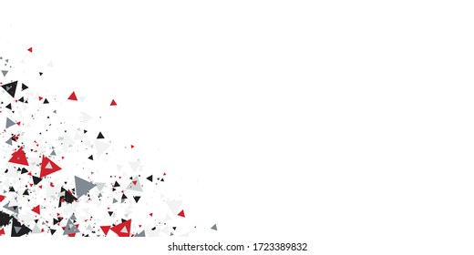 Geometric triangle template corporate concept red black grey and white contrast background. Vector graphic design illustration for presentation design, banner, and much more