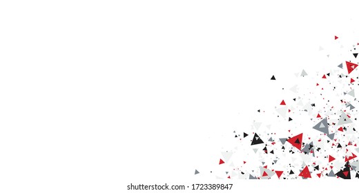 Geometric triangle template corporate concept red black grey and white contrast background. Vector graphic design illustration for presentation design, banner, and much more