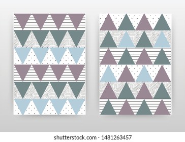 Geometric triangle texture design for annual report, brochure, flyer, poster. Arrows background vector illustration for flyer, leaflet, poster. Business abstract A4 brochure template.