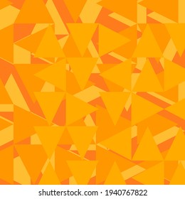 Geometric triangle variety minimalist style poster  Abstract vector pattern design of pastel yellow orange tones  Ideas for web banners, business presentations, branding, printing, flyers, wallpaper.