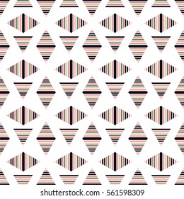 Geometric triangle vector pattern. Can be used for wallpaper, pattern fills, textile, web page background, surface textures, Image for advertising booklets, banners.