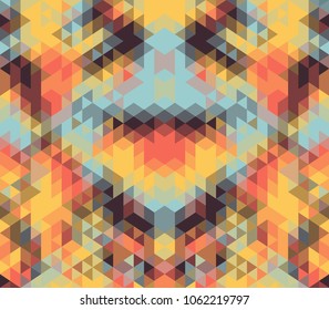 Geometric triangle wallpaper pattern