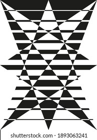 Geometric triangles, triangles art print.  Abstract modern Geometrical Design. Modern Design Template with geometric shapes in various forms