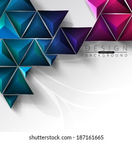 Geometric Triangles Background