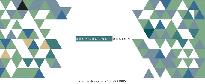 geometric triangles background
green gray and blue abstract design. Modern overlapping shapes for your message, business or tech presentation, app cover template, flyer, poster, website, banners