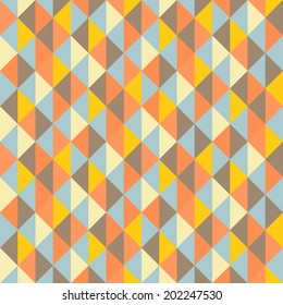 Fondo de triángulos geométricos. Mosaico. Ilustración del vector abstracto. 