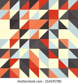Geometrisches Dreieck, Hintergrund. Mosaik. Abstrakte Vektorgrafik.  