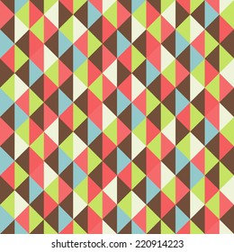 Geometric triangles background. Mosaic. Abstract vector illustration. 