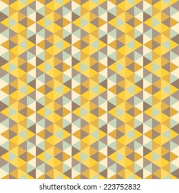 Geometric triangles background. Mosaic. Abstract vector illustration.  
