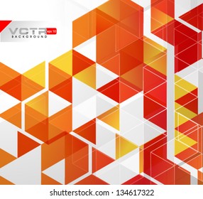 Geometric Triangles  Modern Design Template - eps10 Background