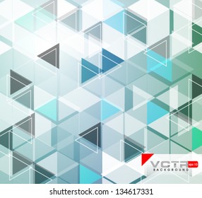 Geometric Triangles  Modern Design Template - eps10 Background
