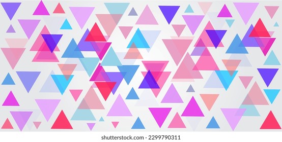 Geometric triangles multicolor creative background