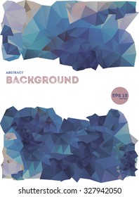 Geometric triangles on colorful background, polygonal vector illustration. Beautiful backdrop for your creative ideas.