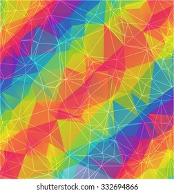 Geometric triangles polygonal vector illustration. Low-poly style illustration for graphic design.