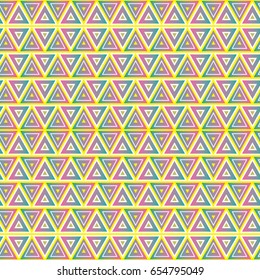 Geometric Triangles - Seamless Pattern The yellow background is separated in another layer for a better visual and adjustment