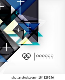 Geometric Triangles Template For Brochure | Booklet