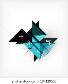 Geometric Triangles Template For Brochure | Booklet