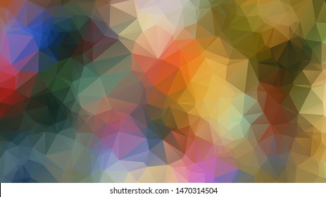  Geometric triangular mosaic colors of the sea and sand sky. vector illustration frame