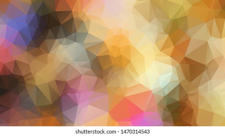  Geometric triangular mosaic colors of the sea and sand sky. vector illustration frame