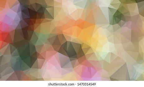  Geometric triangular mosaic colors of the sea and sand sky. vector illustration frame