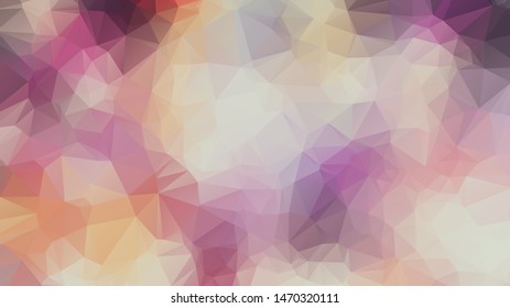  Geometric triangular mosaic colors of the sea and sand sky. vector illustration frame