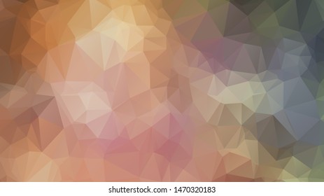  Geometric triangular mosaic colors of the sea and sand sky. vector illustration frame