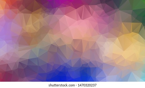  Geometric triangular mosaic colors of the sea and sand sky. vector illustration frame